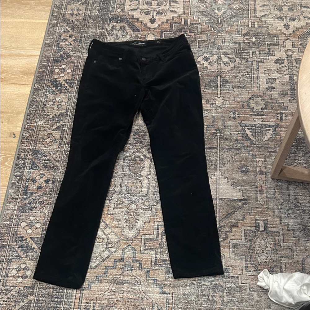 Lucky Brand Black velvet jeans/pants
